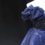 Glitzernden Marineblau Glanz Perlenstickerei Pailletten Ballkleider 2023 A Linie Bandeau Ärmellos Rückenfreies Lange Ball Festliche Kleider