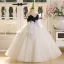Chic / Beautiful Ivory Appliques Birthday Flower Girl Dresses 2025 Ball Gown Scoop Neck Sleeveless Backless Floor-Length / Long