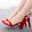 Sexy Beige Perle Knöchelriemen Schleife Sandalen Damen 2023 7 cm Thick Heels Peeptoes Ball Sandaletten Hochhackige