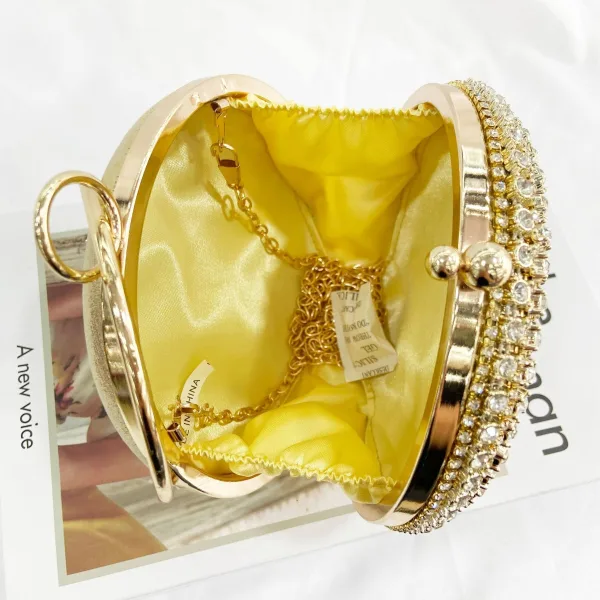 Vintage Goud Rhinestone Avond Metaal Handtassen 2022
