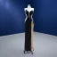 Haut de Gamme Noire Perlage Paillettes Robe De Soirée 2022 Trompette / Sirène Bustier Sans Manches Dos Nu Longue Soirée Robe De Ceremonie