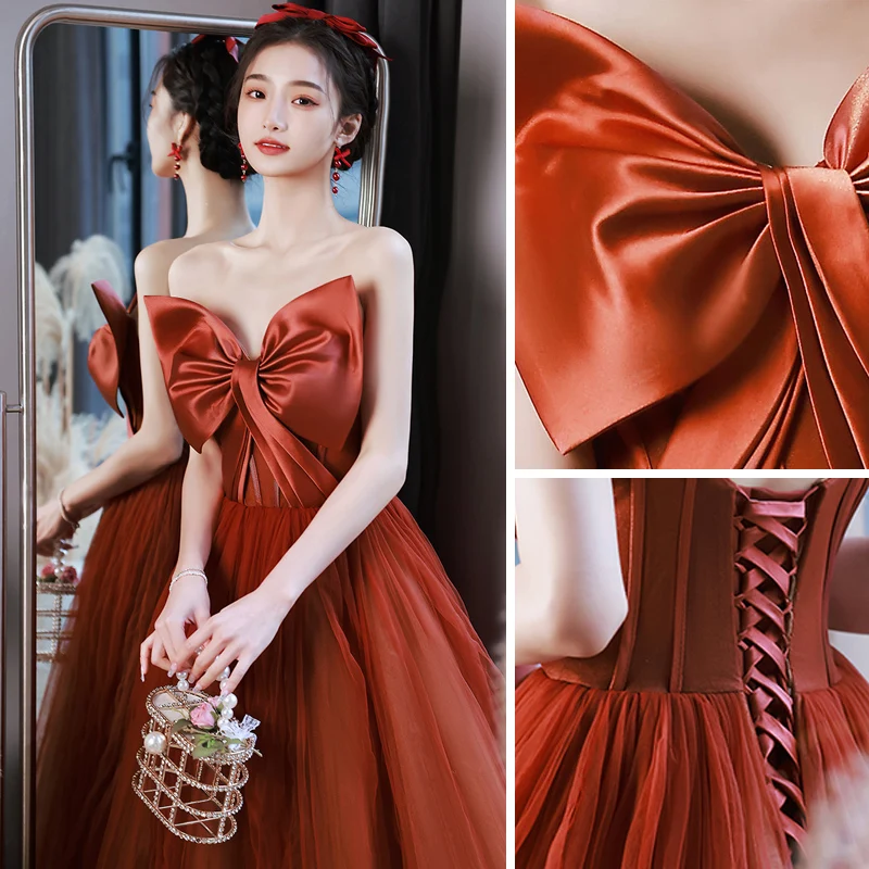 open lace back dress RH1506 — 