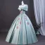 Élégant Vert Citron Perlage Paillettes Appliques Robe De Bal 2026 Robe Boule De l'épaule Manches Courtes Dos Nu