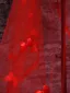 Chic / Beautiful Red Butterfly Chapel Train Wedding Veils 2025 3.5 m Tulle