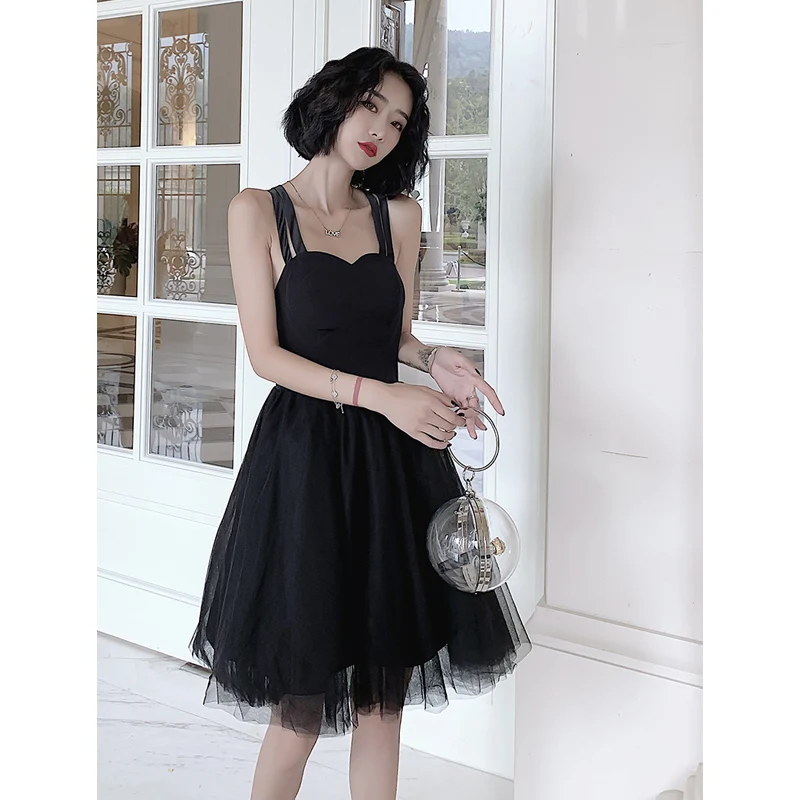 blue dress for baby girl Gorgeous Black Prom Dress Off-the-Shoulder Holiday Dress Lace With Sli –  Ballbella main image 1