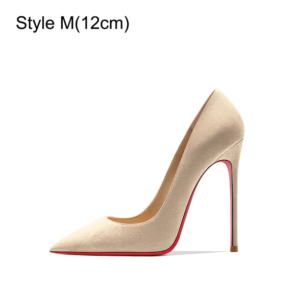 Fashion Black Suede Evening Party Pumps 2023 12 cm Stiletto Heels Pointed Toe Pumps High Heels