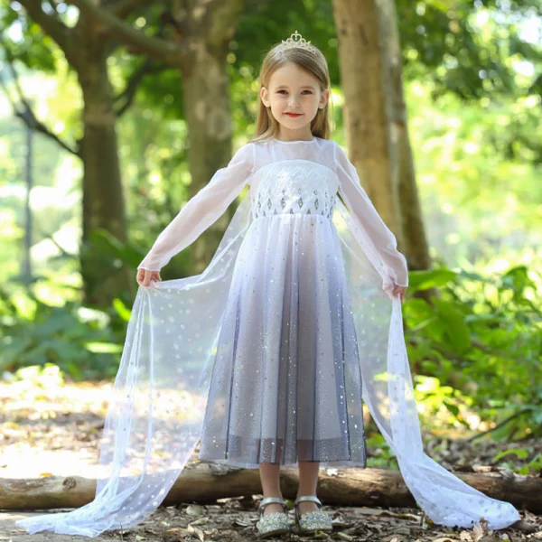 Chic / Beautiful Gradient-Color Sequins Birthday Flower Girl Dresses 2023 A-Line / Princess Scoop Neck Floor-Length / Long Flower Girl Dresses