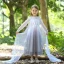 Chic / Beautiful Gradient-Color Sequins Birthday Flower Girl Dresses 2023 A-Line / Princess Scoop Neck Floor-Length / Long Flower Girl Dresses