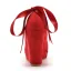 Chic / Beautiful Red Evening Party Pearl T-Strap Bow Womens Shoes 2023 10 cm Wedges Round Toe Womens Shoes