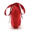 Roman Red Pearl Ankle Strap Bow Prom Womens Shoes 2025 10 cm Wedges Round Toe Womens Shoes