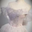 Glitzernden Charmant Lavendel Perlenstickerei Pailletten Fallende Rüsche Ballkleider 2023 A Linie Off Shoulder Ärmellos Rückenfreies Lange Ball Festliche Kleider