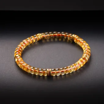 Stunning Yellow Handmade Natural Crystal Bracelet Accessories 2026