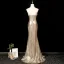 Sexy Glitzernden Champagner Pailletten Abendkleider 2025 Meerjungfrau Bandeau Ärmellos Rückenfreies Lange Abend Festliche Kleider
