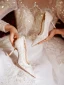 Elegant White Lace Flower Wedding Shoes 2024 8 cm Stiletto Heels Pointed Toe Wedding Pumps High Heels