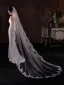 Élégant Blanche En Dentelle Fleur Mariage Tulle châle 2025