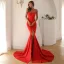 Sexy Noire Fendue devant Robe De Soirée 2022 Robe Boule Bustier Sans Manches Dos Nu Soirée Tribunal Train Robe De Ceremonie