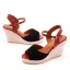 Chic / Beautiful Beach Street Wear Dark Green Braid Womens Sandals 2025 9 cm Wedges Open / Peep Toe Sandals