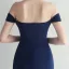 Chic / Beautiful White Split Front Evening Dresses 2024 Trumpet / Mermaid Off-The-Shoulder Sleeveless Backless Floor-Length / Long Evening Party Formal Dresses