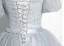 Elegante Grau Pailletten Schleife Stoffgürtel Ballkleider 2025 Ballkleid Eckiger Ausschnitt Geschwollenes Kurze Ärmel Rückenfreies Lange Festliche Kleider