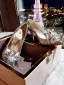 Charmant Argenté Cristal Chaussure De Mariée 2026 6 cm Talons Aiguilles Faux Diamant À Bout Pointu Mariage Escarpins