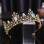Barokowy Multi-Kolory Stop Rhinestone Ozdoby Do Włosów Ślubne Ślub Tiara 2023
