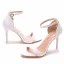 Sexy White Evening Party Womens Sandals 2023 Ankle Strap 9 cm Stiletto Heels Open / Peep Toe Sandals High Heels
