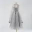 Sparkly Silver Sequins Birthday Flower Girl Dresses 2025 A-Line / Princess Strapless Sleeveless Backless Floor-Length / Long Flower Girl Dresses