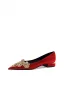 Chinese style Red Rhinestone Satin Wedding Shoes 2026 6 cm Stiletto Heels Pointed Toe Wedding Pumps