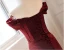 Chic / Beautiful Burgundy Split Front Prom Dresses 2024 Trumpet / Mermaid Off-The-Shoulder Sleeveless Backless Court Train Prom Formal Dresses
