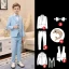 Navy Blue Long Sleeve Boys Wedding Suits 2022 Wedding Coat Pants Shirt Tie Vest