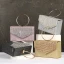 Charming Bling Bling Sequins Rhinestone Tassel Blushing Pink Evening Party Clutch Bags 2023