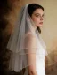Simple Blanche Tulle Voile De Mariée 2026