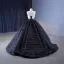 Charmant High End Schwarz Pailletten Fallende Rüsche Ballkleider 2023 Ballkleid Spaghettiträger Ärmellos Rückenfreies Sweep / Pinsel Zug Ball Festliche Kleider