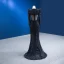 Haut de Gamme Noire Fait main Perle Paillettes Robe De Soirée 2023 Trompette / Sirène Encolure Dégagée Manches Longues Dos Nu Train De Balayage Soirée Robe De Ceremonie