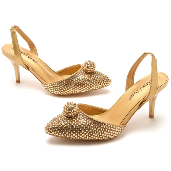 Sexy Summer Sky Blue Rhinestone Cocktail Party 2023 7 cm Stiletto Heels Pointed Toe Womens Sandals