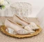 Charmant Champagne Perle Faux Diamant Chaussure De Mariée 2023 5 cm Talons Aiguilles À Bout Pointu Mariage Escarpins Talons Hauts