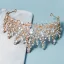 Vintage / Originale Doré Faux Diamant Mariage Tiare 2022 Alliage Accessoire Cheveux Mariage