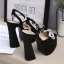 Fashion Mint Green Satin Rhinestone Bow Evening Party Womens Sandals 2023 Ankle Strap 14 cm Stiletto Heels Pointed Toe Sandals High Heels