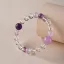 Fantastisk Ovanlig Purple Handgjort Kristall Naturlig Kristall Amethyst Armband 2025 Tillbehör
