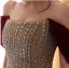 Charmant Burgunderrot Strass Gespaltete Front Abendkleider 2026 Meerjungfrau Off Shoulder Ärmellos Rückenfreies Sweep / Pinsel Zug Festliche Kleider