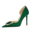 Sexy Black Evening Party Rhinestone Womens Shoes High Heels 2023 10 cm Stiletto Heels Satin Pointed Toe Womens Shoes