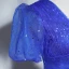 Vintage / Originale Bleu Roi Paillettes Robe De Bal 2023 Princesse V-Cou Manches Courtes Dos Nu Longue Promo Robe De Ceremonie