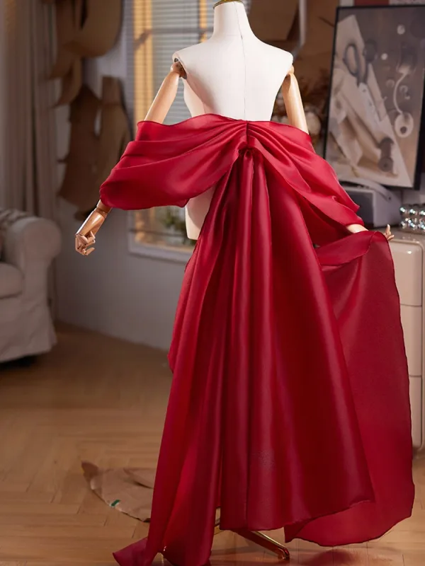 Unusual Burgundy Prom shawl 2025