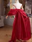 Unusual Burgundy Prom shawl 2025
