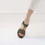 Romain Été Beige Vêtement de rue Plage Plate Sandales Femme 2022 T-Strap Peep Toes / Bout Ouvert Sandales