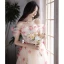 Flower Fairy White Appliques Prom Dresses 2023 A-Line / Princess Off-The-Shoulder Short Sleeve Backless Floor-Length / Long Prom Formal Dresses