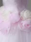 Chic / Beautiful Blushing Pink Appliques Prom Dresses 2026 Ball Gown One-Shoulder Sleeveless Backless Floor-Length / Long Prom Formal Dresses