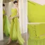 Amazing / Unique Lime Green Evening Dresses Jumpsuit 2022 A-Line / Princess Strapless Sleeveless Backless Floor-Length / Long Evening Party
