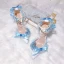 Charmant Himmelblau Perle Schleife Ball Sandalen Damen 2024 9 cm Stilettos Hochhackige Spitzschuh Sandaletten