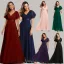 Modest / Simple Black Bridesmaid Dresses 2023 A-Line / Princess V-Neck Short Sleeve Backless Sash Floor-Length / Long Bridesmaid Dresses